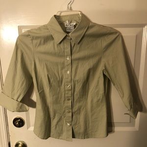 Womens Size Med 3/4 Sleeve BD Lite Green Top